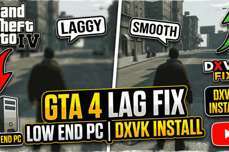 GTA 4 lag fix low end pc | Gta 4 DXVK install | DXVK lag fix for gta 4