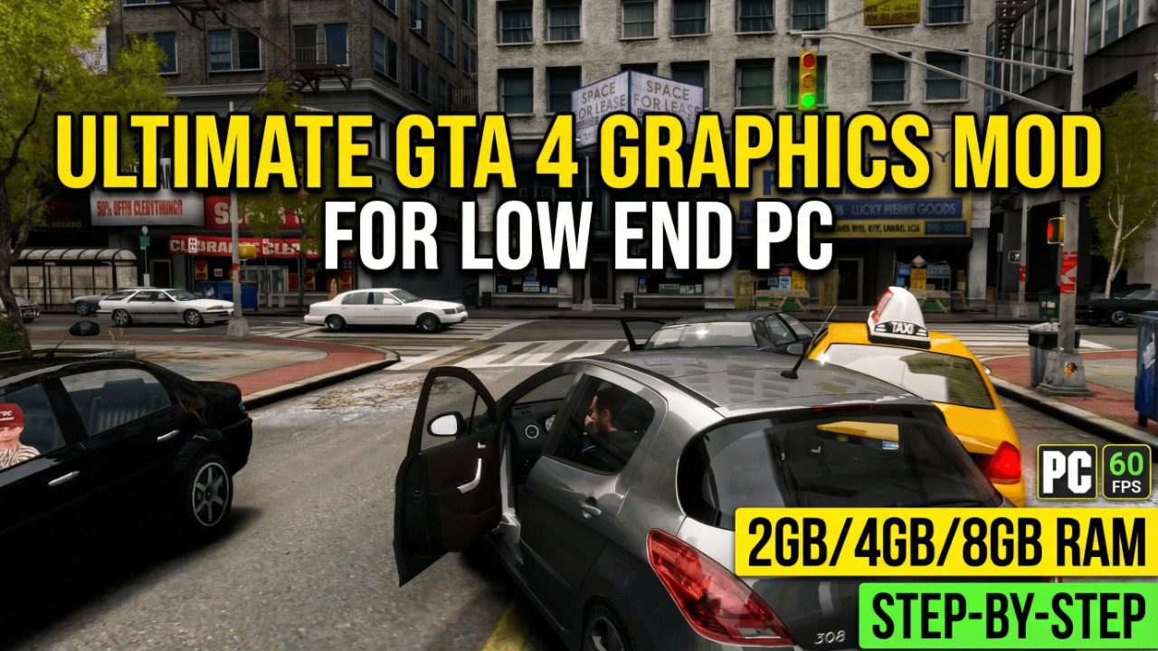 Ultimate GTA 4 graphics mod for low-end PC optimization guide thumbnail