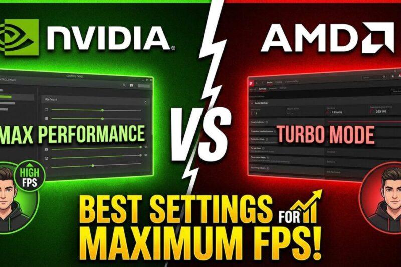 NVIDIA vs AMD: Best Control Panel Settings for Maximum FPS (2026)