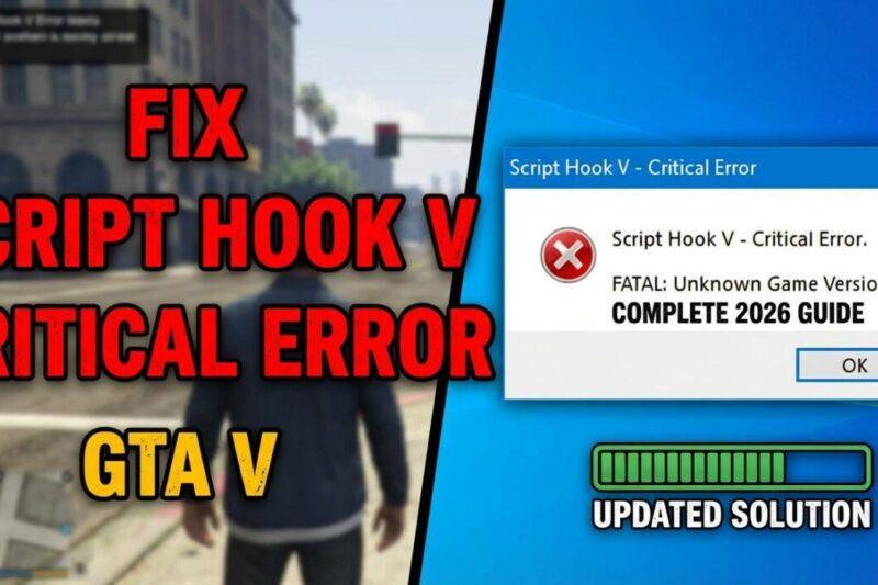 Fix Script Hook V Critical Error in GTA V – Complete 2026 Guide