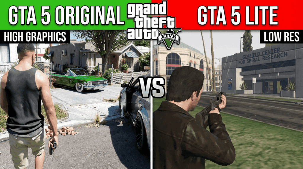GTA 5 Original vs. GTA 5 Lite