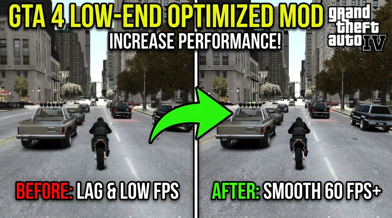GTA 4 Low-End Optimized Mod