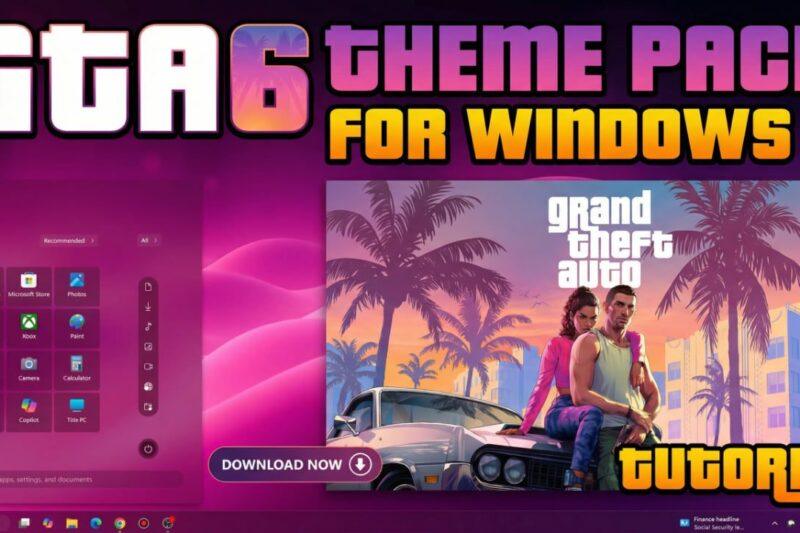 Download GTA 6 Theme Pack for Windows 11