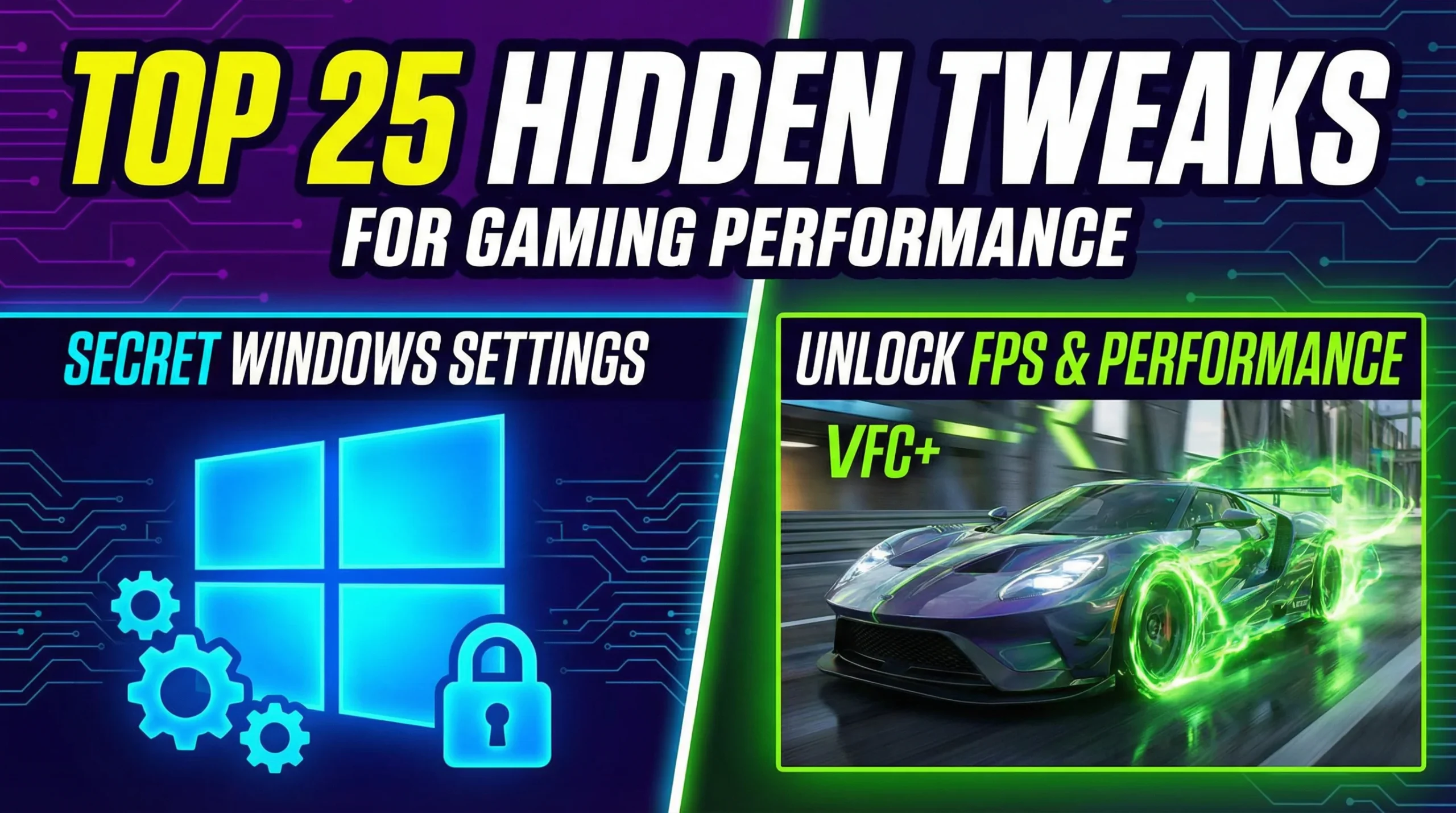 Top 25 Hidden Windows Tweaks for Gaming Performance