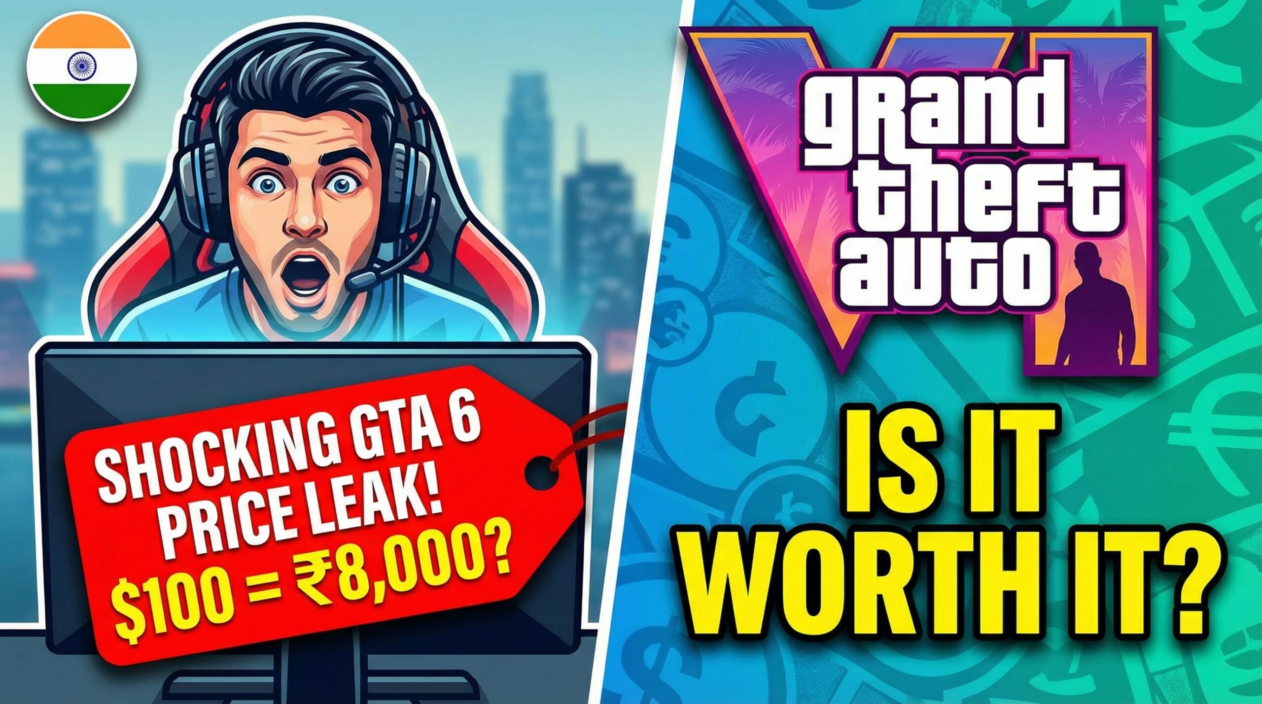 GTA 6 premium leaks hit $100 globally (₹6,000–₹8,000 India). Is advanced AI, massive Vice City map, and 500+ hours worth it for Indian gamers vs COD prices? Full breakdown, editions, and buy/wait guide.