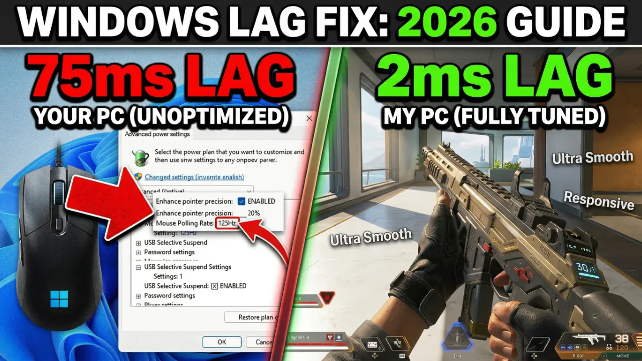 How to Reduce Input Lag in Windows 10 & 11 for Gaming (2026 Guide)