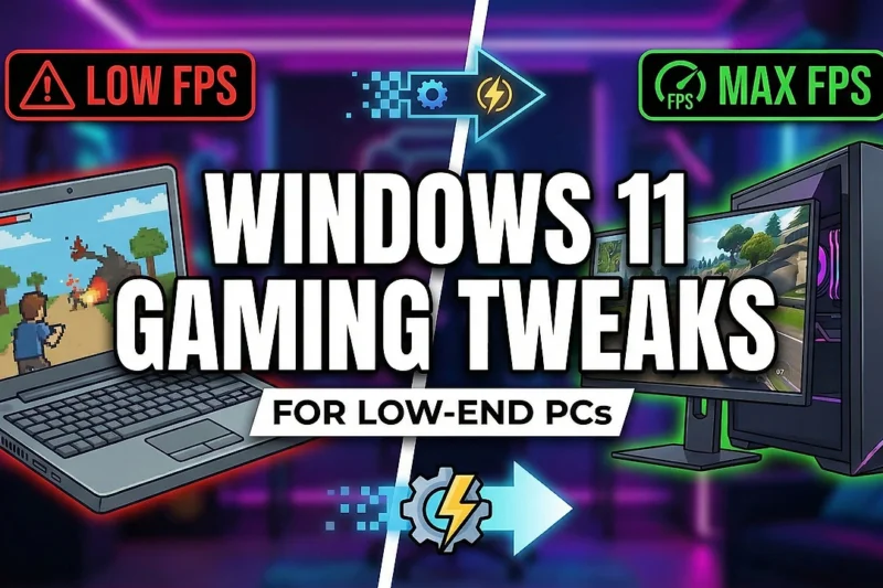Windows 11 Gaming Tweaks for Max FPS on Low-End PCs
