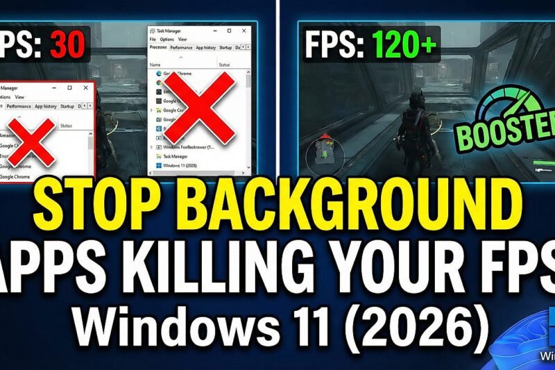 Stop Background Apps Killing Your FPS in Windows 11 (2026)