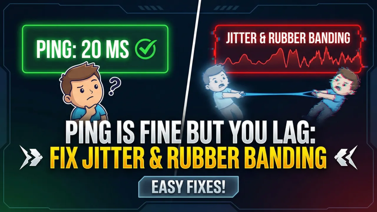 Ping Is Fine but You Lag: Fix Jitter and Rubber Banding