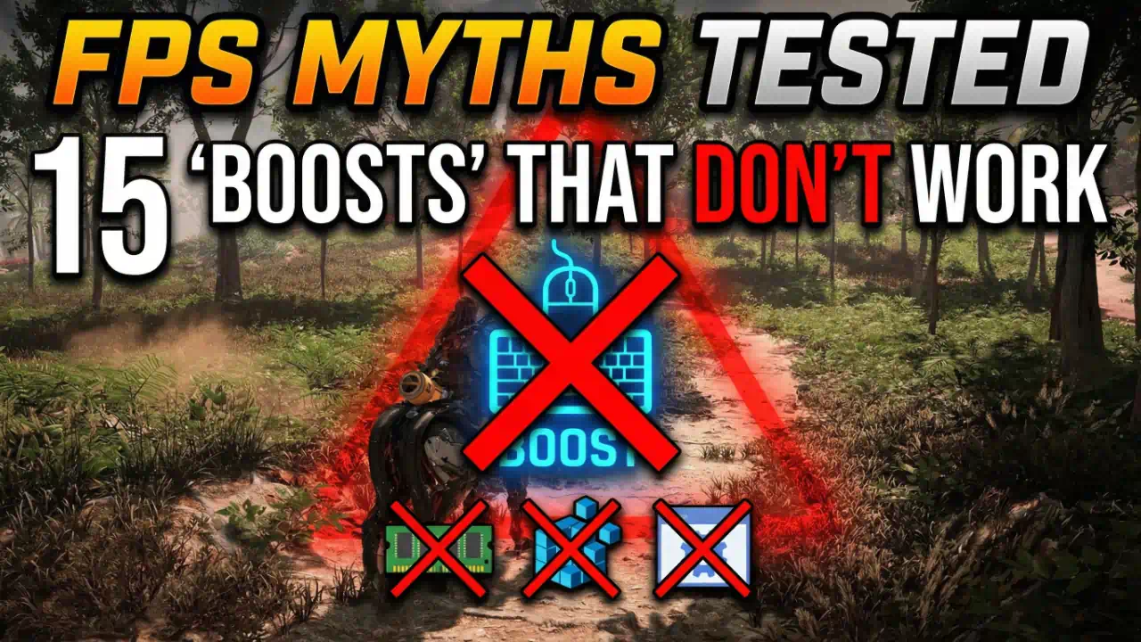 FPS Myths Tested: 15 "Boosts" That Don't Really Work (2026)