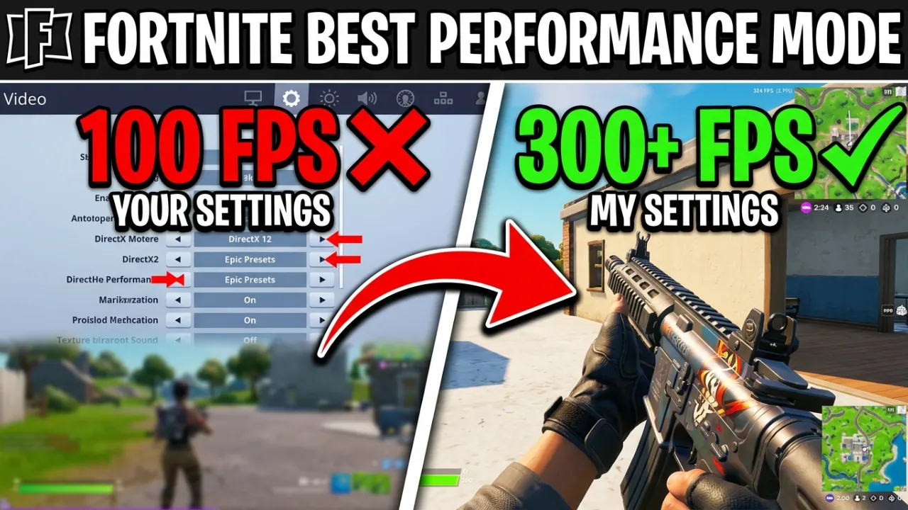 Fortnite best performance mode settings