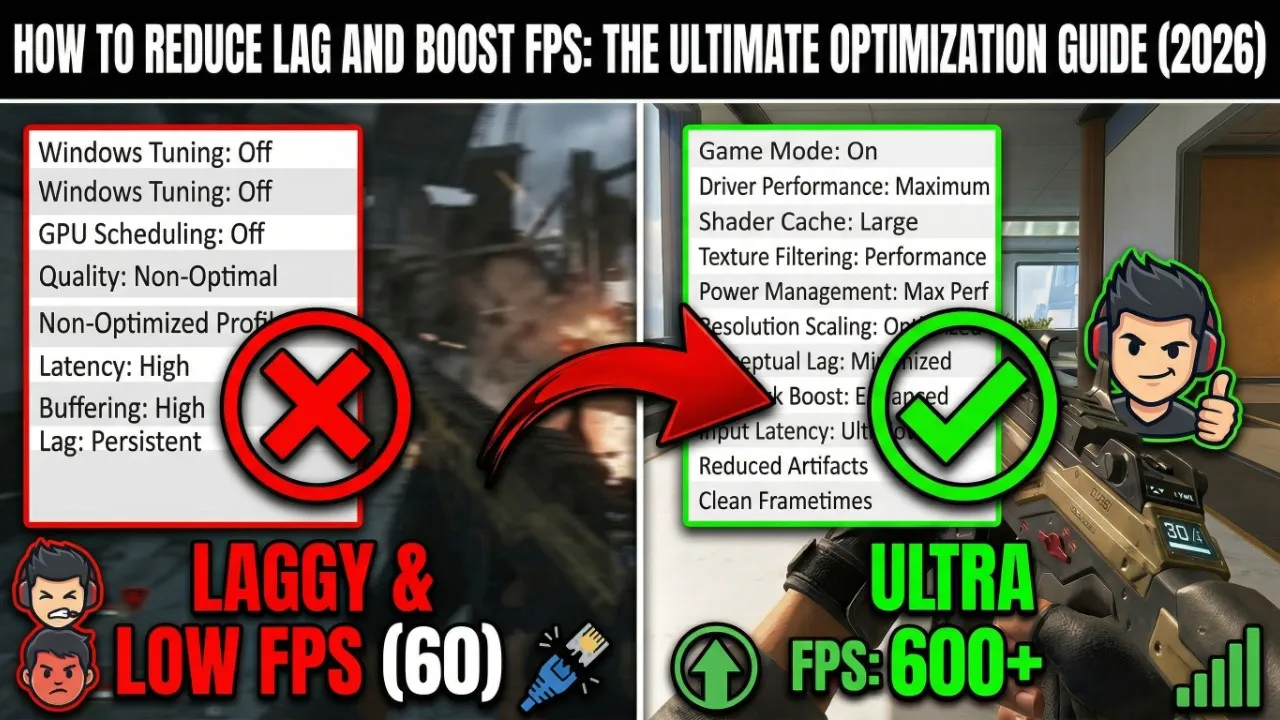 Reduce Lag and Boost FPS