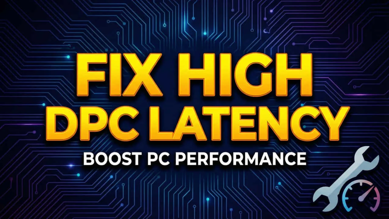 How to Fix High DPC Latency Causing Audio Pops and Game Stutters in 2026