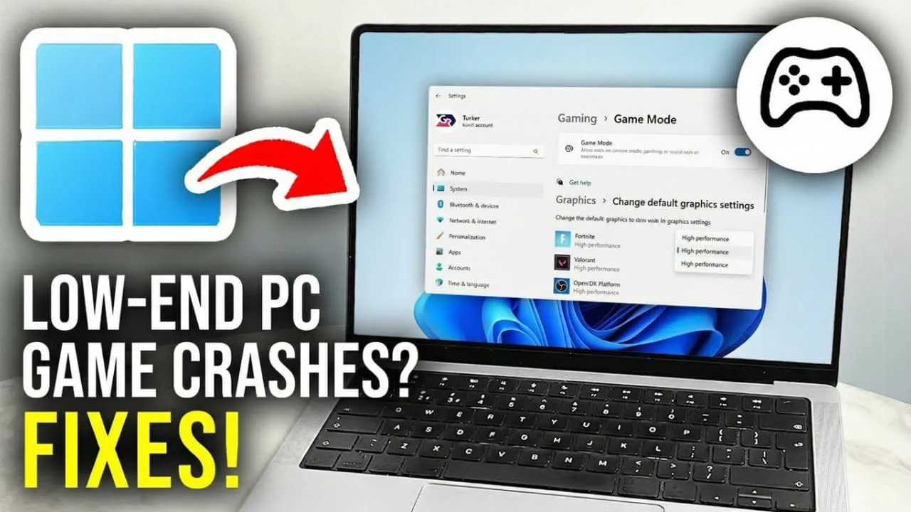 game keeps crashing on a low-end PC