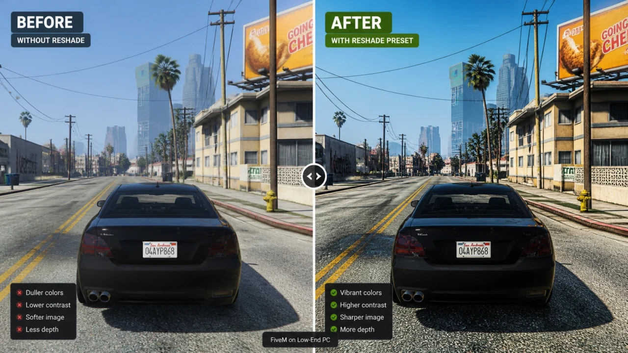 Best FiveM Graphics Pack Free Download 2026 – Low-End PC