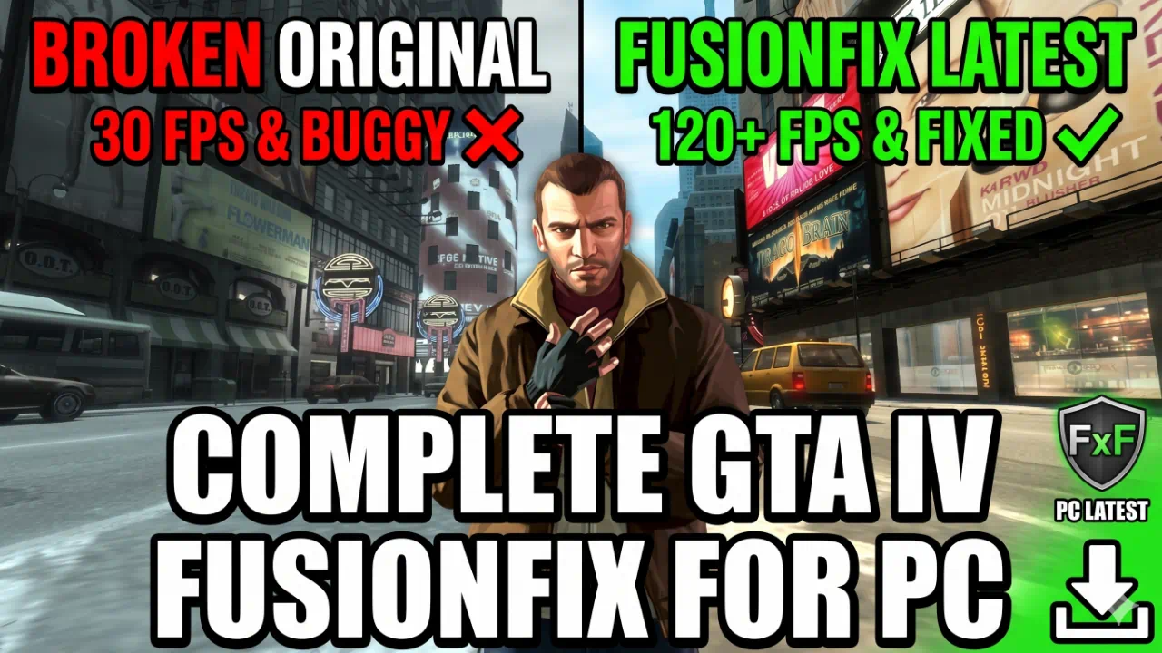 GTA 4 FusionFix Download for PC (Latest)